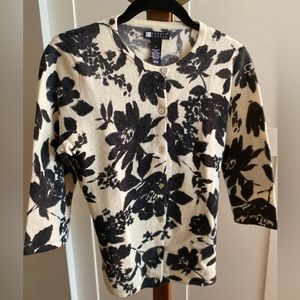 Carole Little Flowery Cardigan